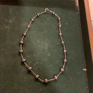 Seed Pearl Necklace with sterling silver.